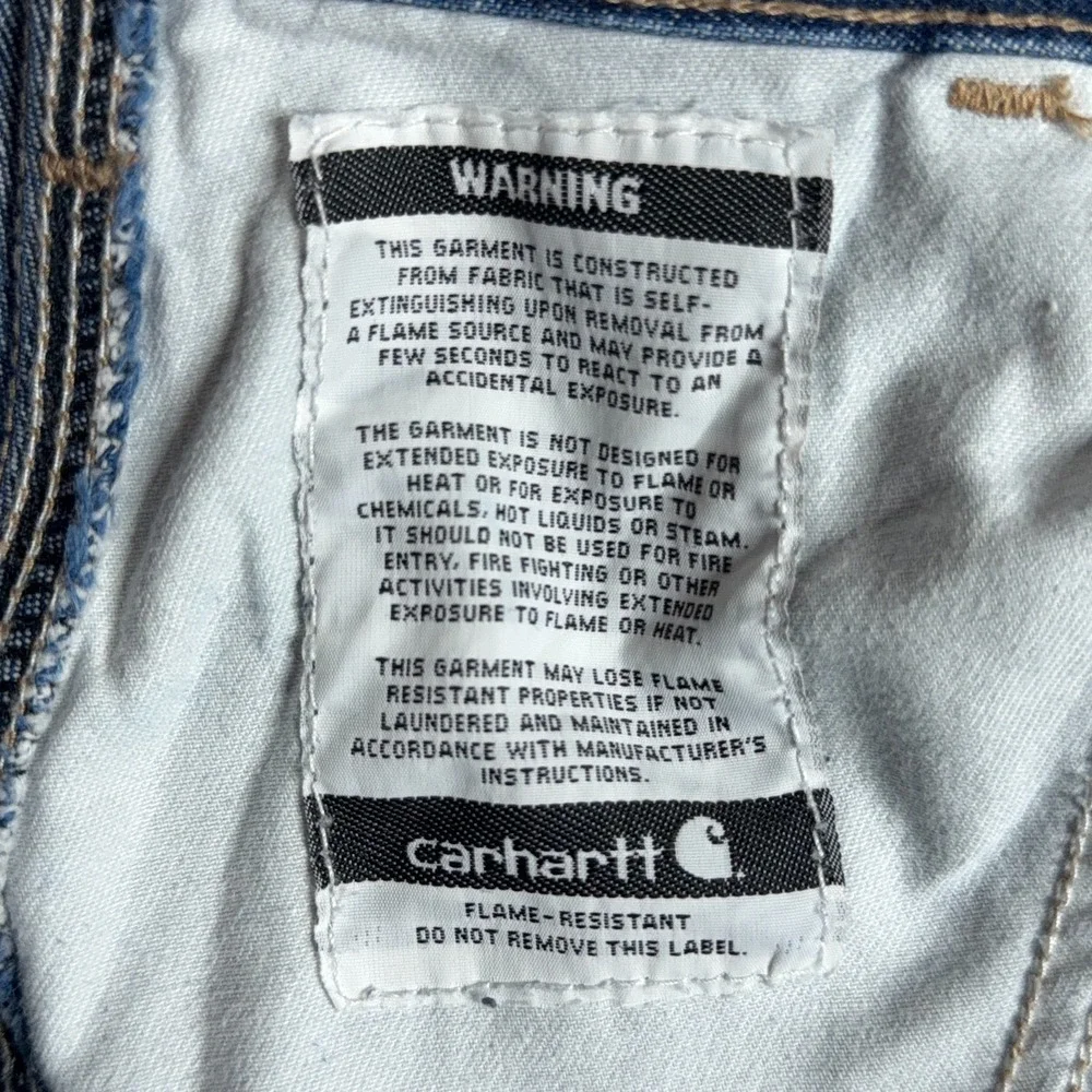 Carhartt FRB13 DNM Jeans Mens 40x30 FR Flame Resistant Carpenter Original Fit